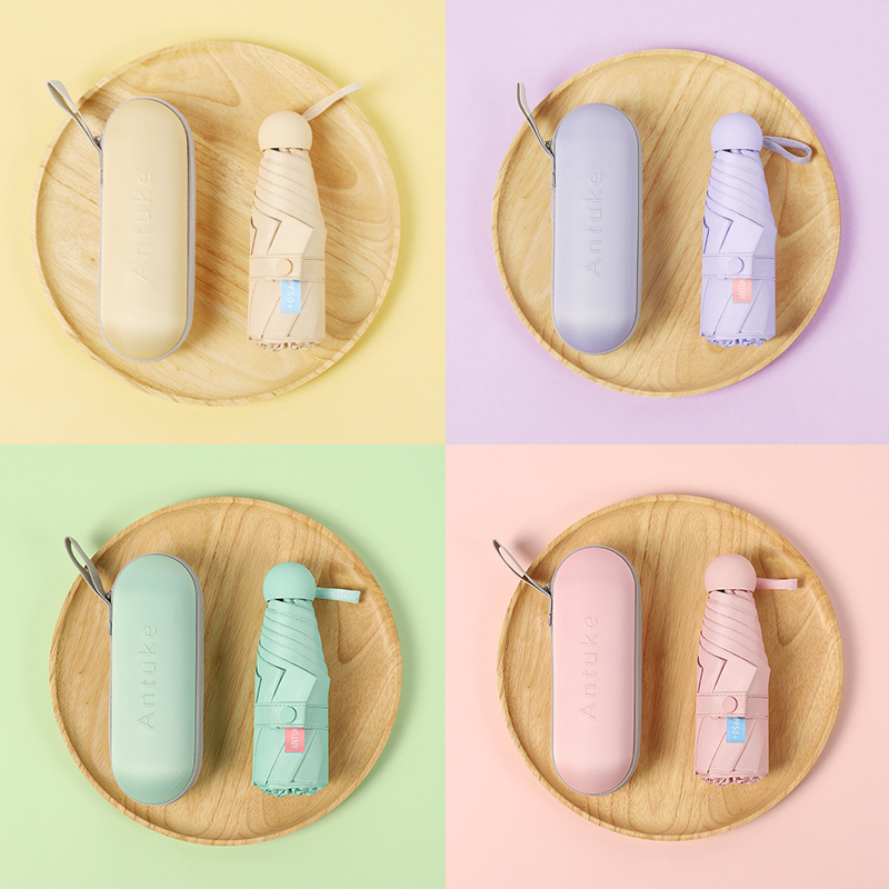 太阳伞防晒防紫外线遮阳伞女晴雨两用雨伞折叠小巧便携五折胶囊伞在类目 居家日用, 伞/雨具/防雨/防潮, 伞中 - 来自Buy2taobao.com提供专业的淘宝代购服务