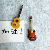 2个吉他图钉创意可爱迷你乐器按钉软木板毛毡板照片墙装 饰钉子