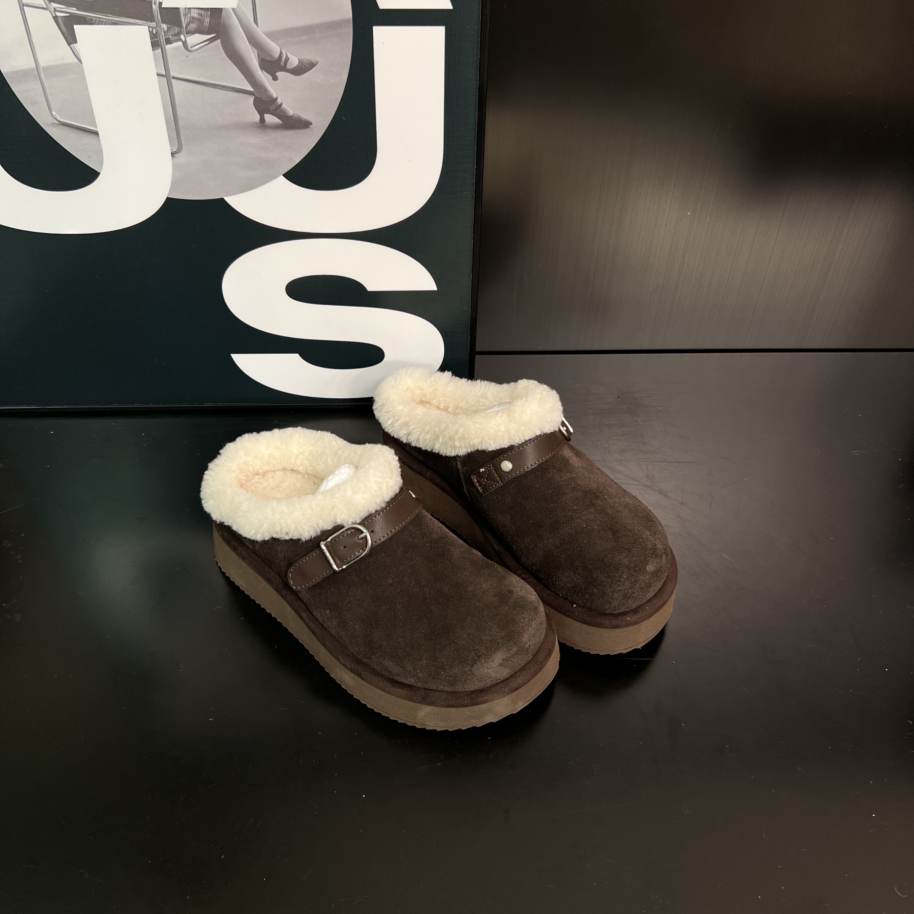 厚底棉鞋女2025冬季新款时髦加绒加厚外穿保暖毛毛鞋舒适休闲