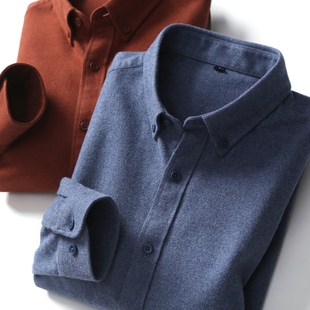 衬衫 春秋莫代尔棉商务休闲长袖 衬衣男 出口外贸原单尾货男装 尖货