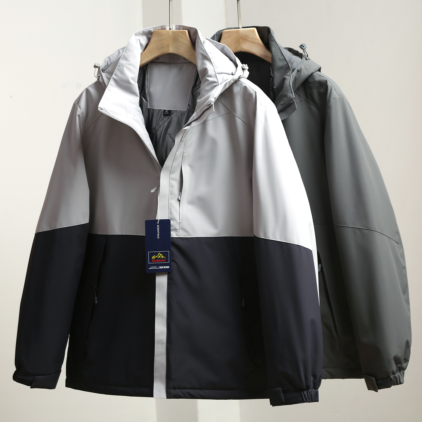 尖货！出口外贸原单尾货男士秋冬保暖休闲连帽棉衣棉服夹克外套男