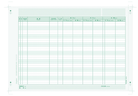 特价包邮 正品金蝶/金蝶凭证打印纸/凭证纸/外币日记账 KZ-Z106