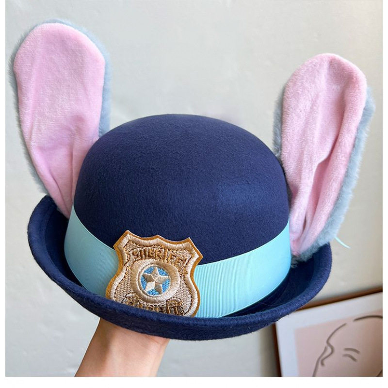 甜系朱迪警官帽子疯狂动物城兔耳