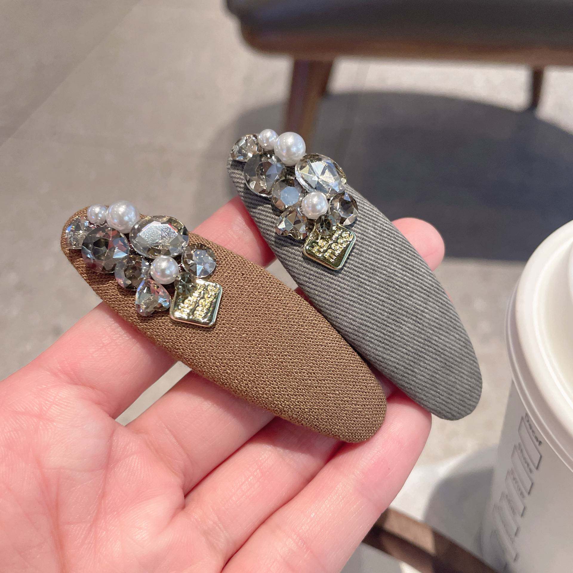 高级感重工水晶发夹气质百搭发卡