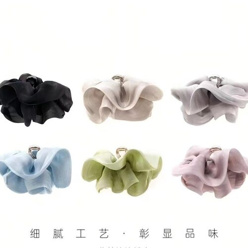 莫兰迪色系云朵抓夹女显脸小新款