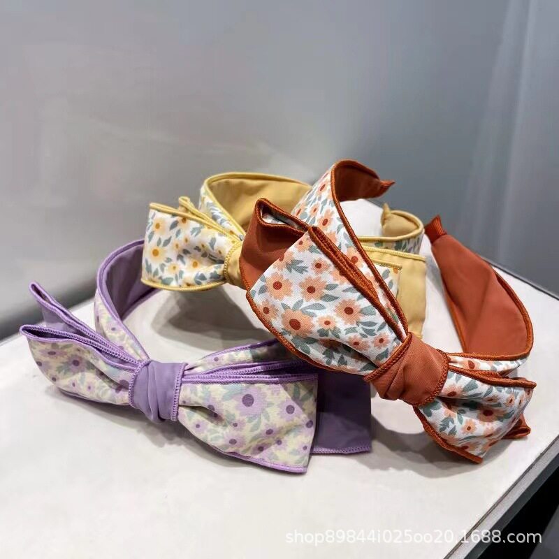 碎花结发箍女日韩春季新品甜美