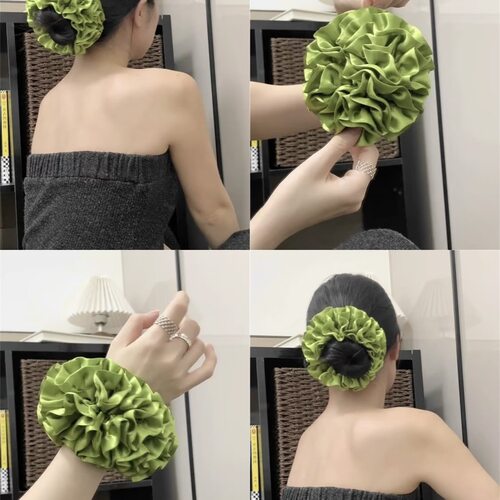 博主同款纯色绣球～立体大肠发圈