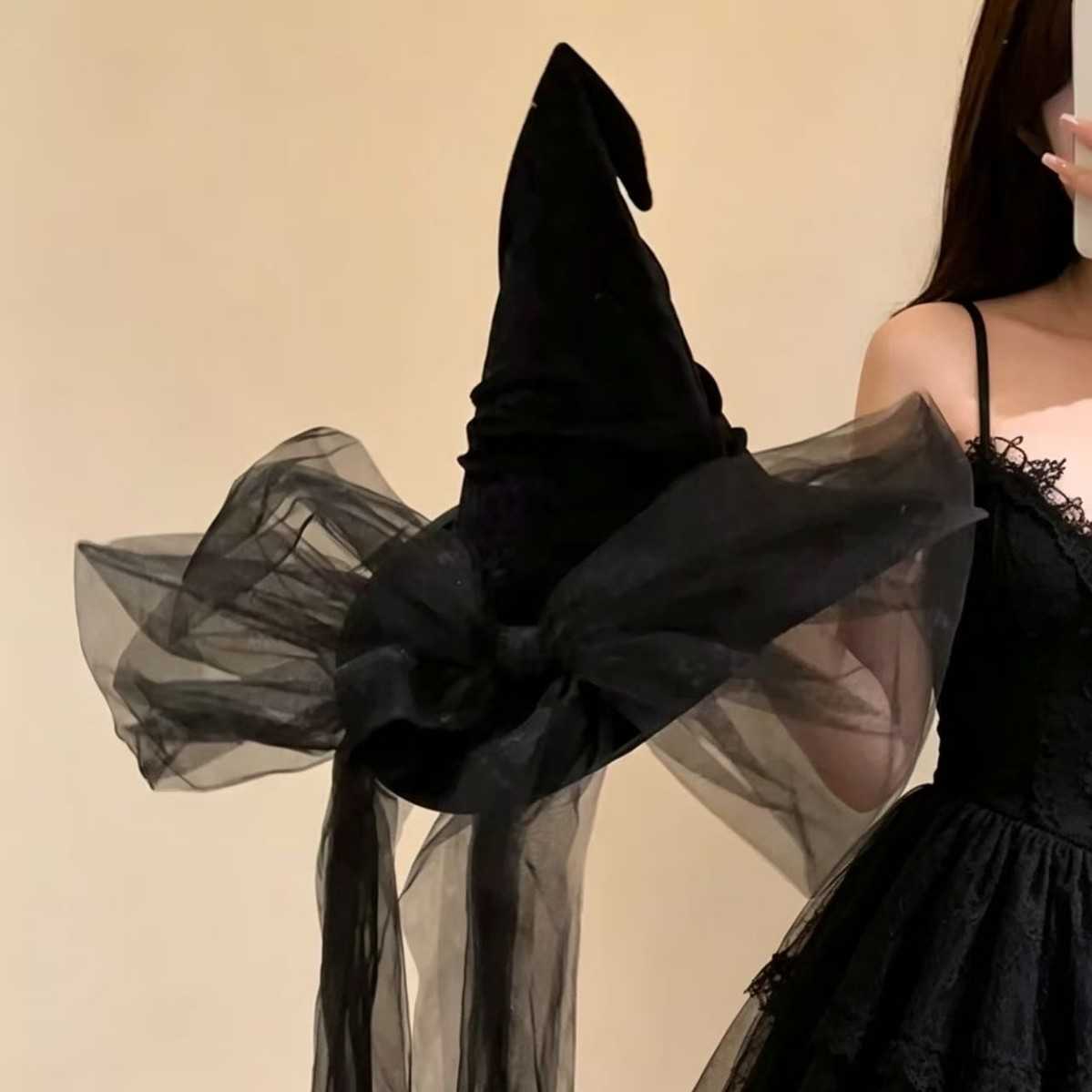 万圣节cos服装扮派对女巫帽