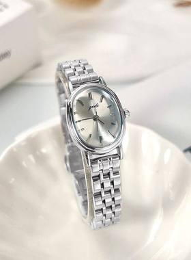 GEDI正品高级感小众钢带实心质感女士手表轻奢防水夏季新款百搭女