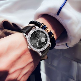 芬仕2025年新款点钻星河满天星手表男女学生百搭夜光防水石英手表