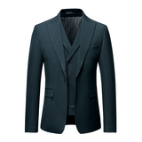 2025秋冬新款英伦风网红男士单排扣西服外套西装A407-XZ233-P165，男装西服套装，电商A407