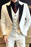 男士结婚礼服单排枪驳领西服修身新郎伴郎服单西A407/XZ341/P145，男装西服，电商A407