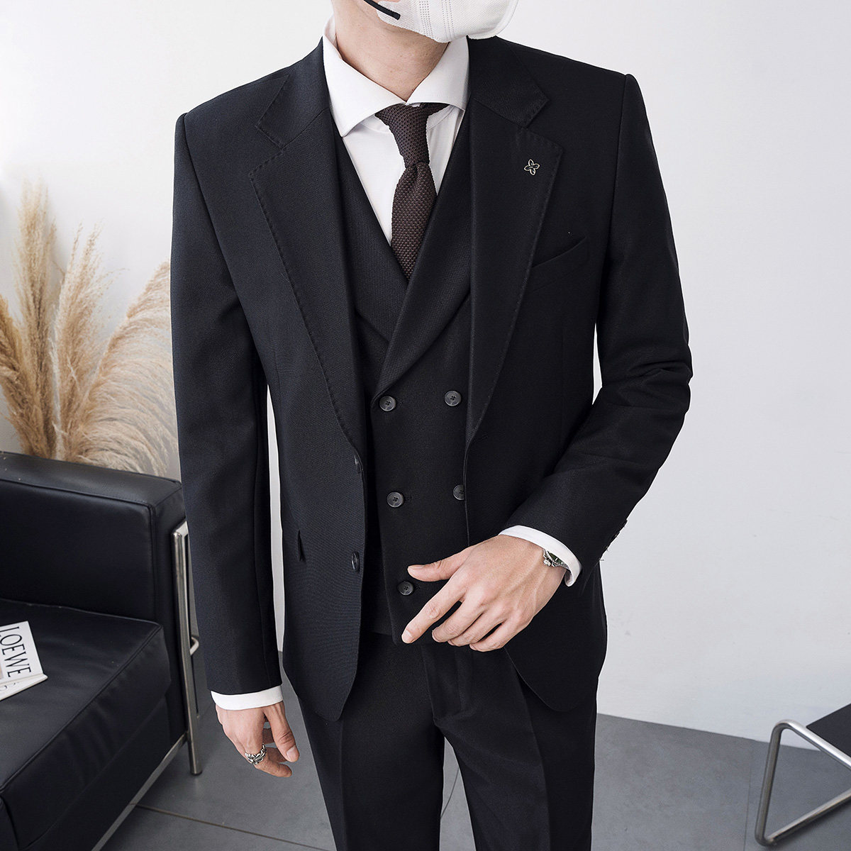 主推男士英伦风西服西装单排双扣平驳领绿A407-XZ300-P145,男装西服套装,电商A407