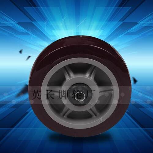 8*2静音聚氨酯轮片/200MMPVC双轴脚轮/耐磨轮子/8寸万向轮/轱辘