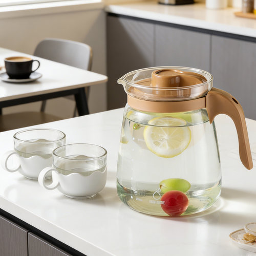 大容量冷水壶家用储水加厚耐高温玻璃壶凉白开水壶冷泡壶水壶扎壶