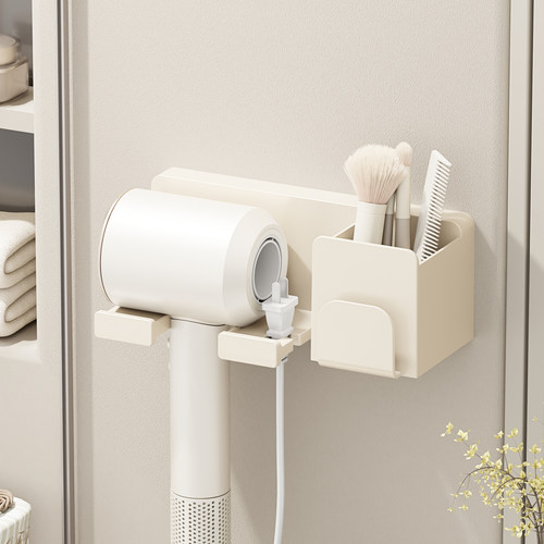 不打孔不伤墙的吹风机收纳挂架