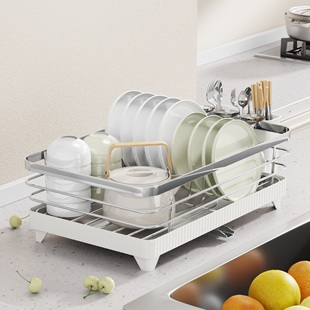厨房碗碟收纳层架家用台面碗架沥水架碗盘收纳层架碗筷餐具置物架