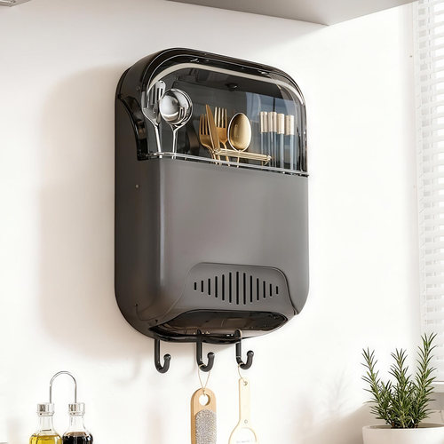 【防尘沥水】筷子收纳盒筷笼壁挂