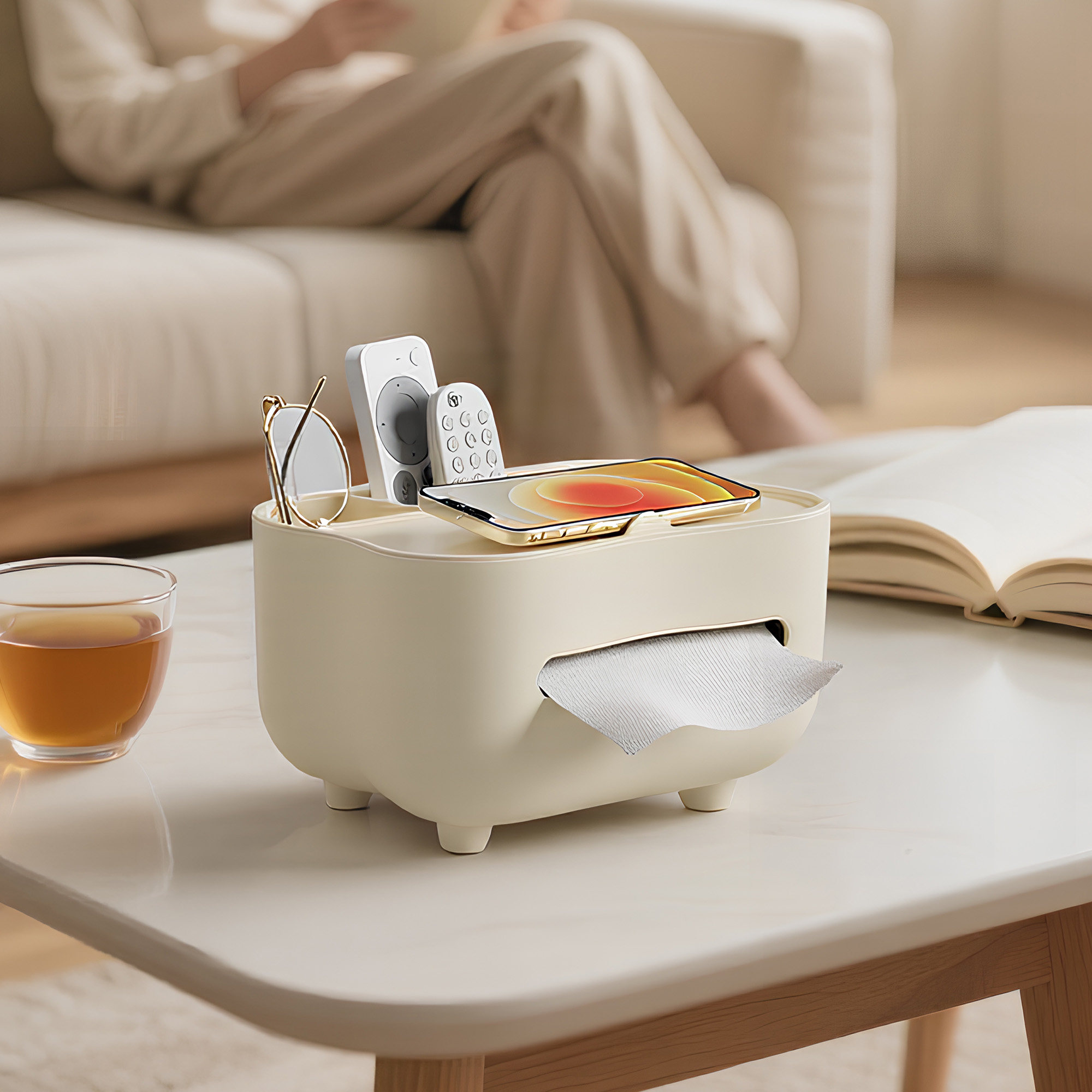 轻奢纸巾盒客厅茶几餐厅家用多功能创意可爱桌面遥控器收纳抽纸盒,收纳整理,纸巾盒,淘宝优惠券,粉丝福利购,淘宝优惠卷