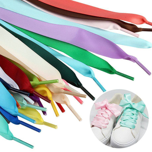 麦昆鞋带小白鞋原装原版女款丝绸缎蝴蝶结2cm丝带鞋带mcqueen鞋带