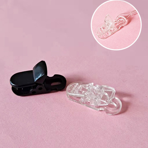 防掉绳隐形夹子助听器防丢绳夹子 透明夹配件