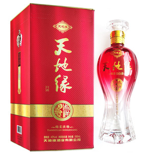 天地缘吉祥绵柔淡雅42度500ml*6瓶/箱