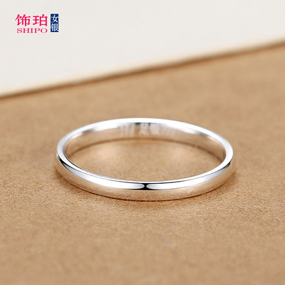 999足银戒指女士纯银小众设计