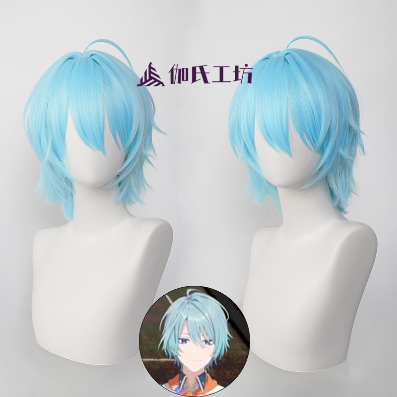 渚托劳特虚拟主播仿真头皮假发