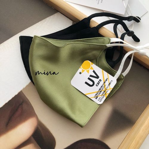 19姆米防晒口罩100%桑蚕丝遮阳夏