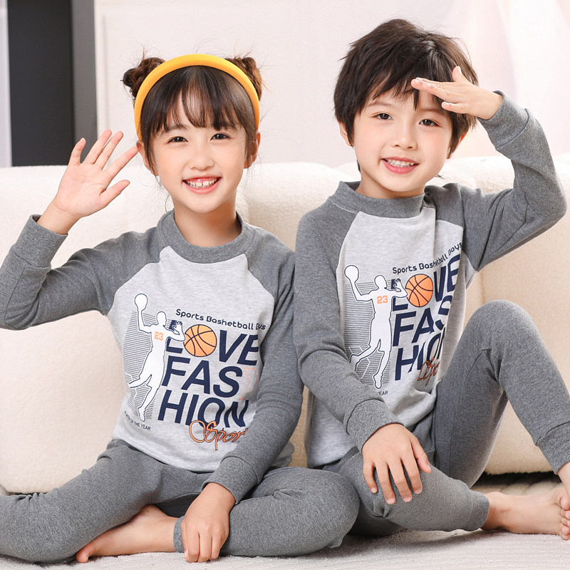 儿童睡衣春秋男女孩100%棉婴幼儿家居服宝宝全棉内衣秋衣秋裤套装