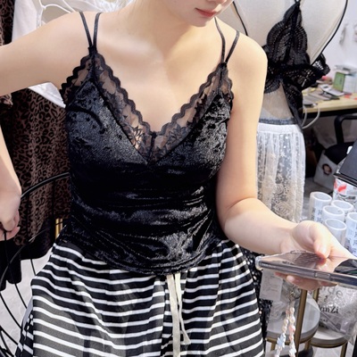 大码丝绒背心美背文胸