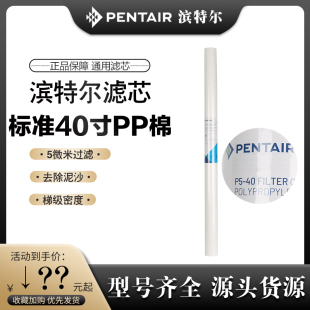 PENTAIR滨特尔40寸PP棉芯保安精密过滤器P5 40通用5微米PP棉滤芯