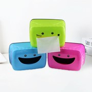 hộp nhựa nhỏ Tân Cương anh em cửa hàng dễ thương cười vuông mô hộp nhựa nhà hàng hộ gia đình khăn ăn khay carton - Trang chủ thùng nhựa đựng quần áo