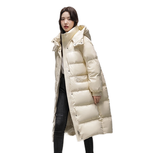 雪中飞冬新款韩版宽松廓形立领防风小个子长款加厚羽绒服