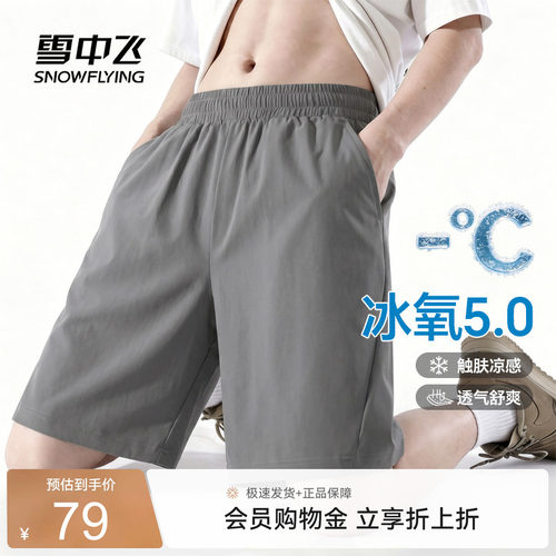 【冰丝透气】雪中飞短裤男夏季