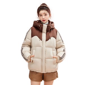 雪中飞2025春秋新款女士短款连帽羽绒服加厚保暖防风运动休闲气质