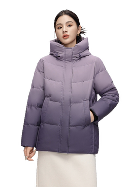 短款羽绒服雪中飞时尚休闲连帽