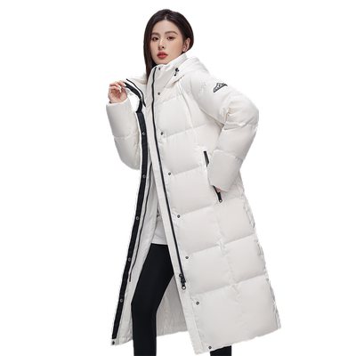 雪中飞韩版长款羽绒服长款鹅绒