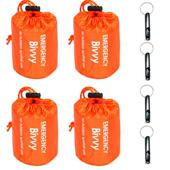 KYNVA户外PE铝膜橙色急救睡袋简易防寒救灾应急保暖睡袋收纳亚 马