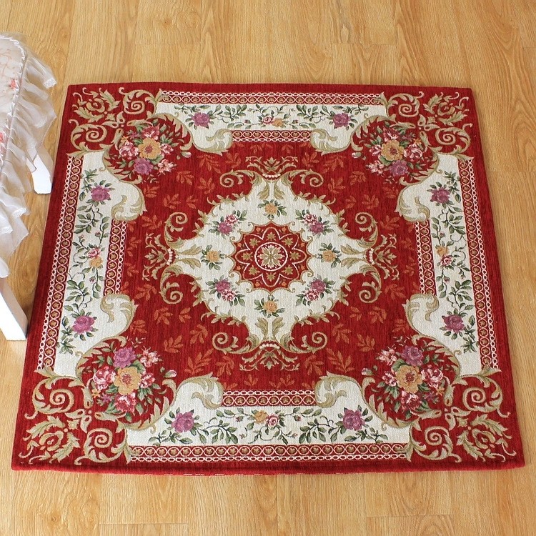 欧式地毯提花美式乡村风格正方形客厅入户门垫玄关垫子地垫可机洗,居家布艺,地毯,淘宝优惠券,粉丝福利购,淘宝优惠卷