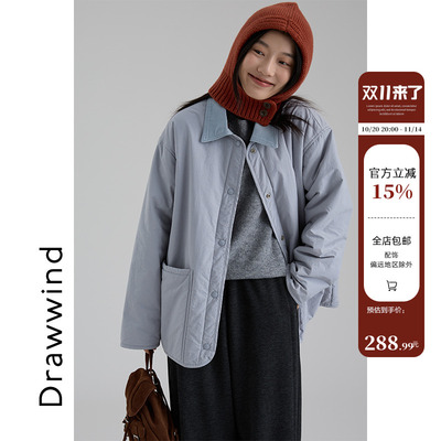 画风drawwind羊毛填充棉衣外套