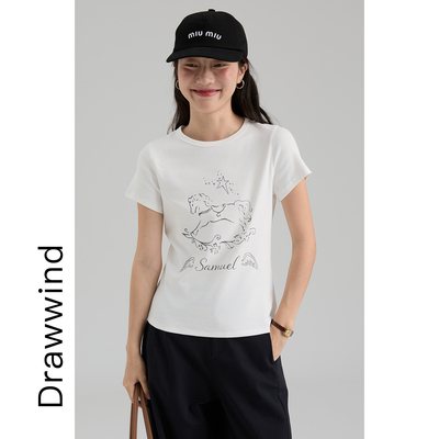 画风drawwind高弹修身短袖T恤