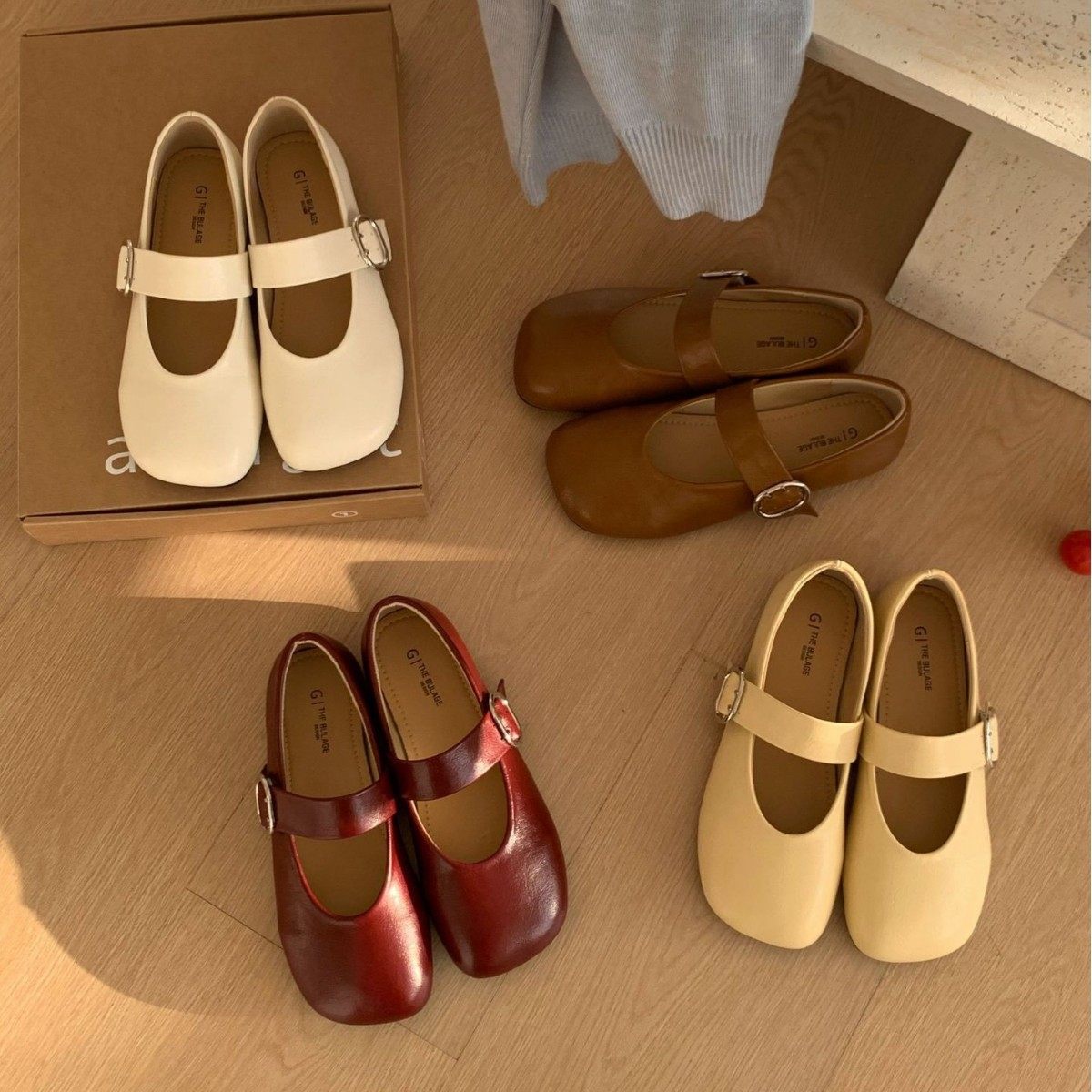 18-01~平底法式晚风玛丽珍单鞋女鞋子2026年春季新款软底豆豆鞋,女鞋,时尚休闲鞋,淘宝优惠券,粉丝福利购,淘宝优惠卷