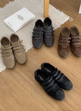 15058~平底法式复古魔术贴玛丽珍单鞋女鞋子2025年秋季新款