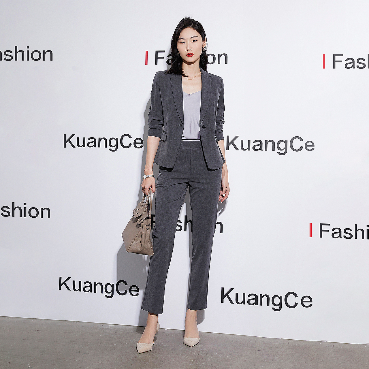 巨显瘦修身精致西装套装女小个子