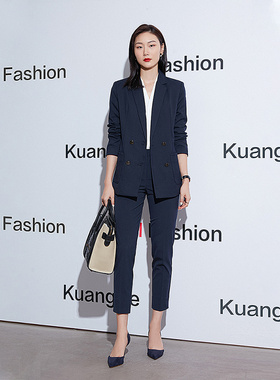 匡册西装套装女2025冬新款职业装教师律师职场高级气质女神范西服