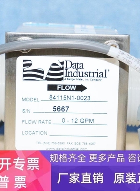 【议价】DATA INDUSTRIAL 84115N1-0023 0-12GPM 流量传感器实拍