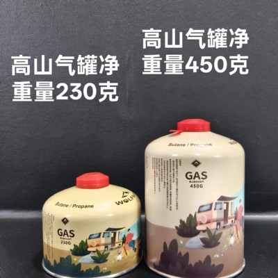 户外高山气罐扁气罐旅行燃气罐野炊神器液化气防爆气罐耐低温气罐