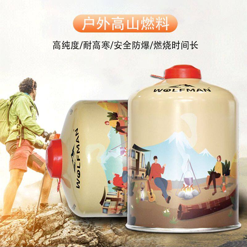 户外高山气罐扁气罐旅行燃气罐野炊神器液化气防爆气罐耐低温气罐