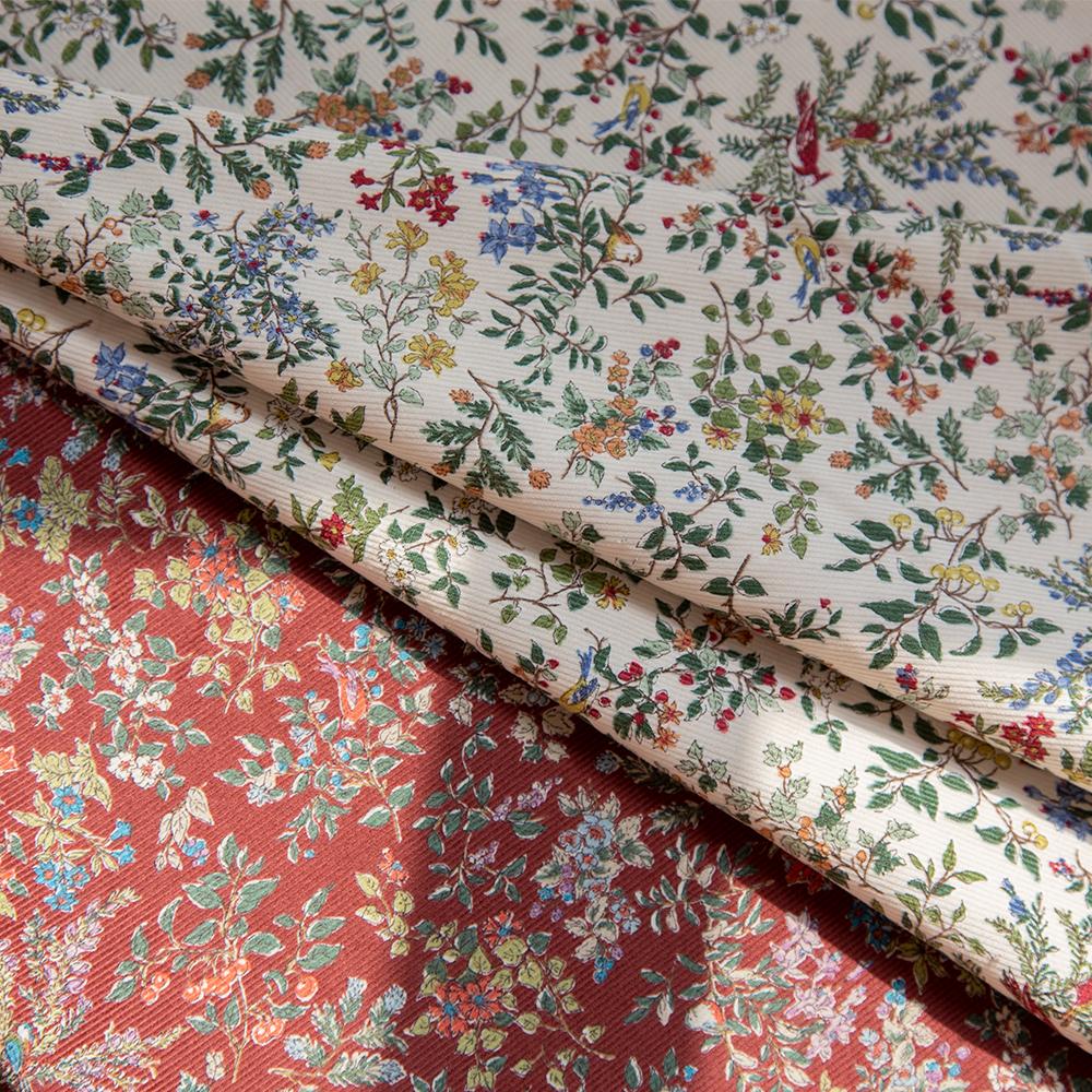 HOKKOH纯棉21坑灯芯绒连衣裙布料